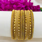 Gold Color Metal Bangles Set For Women Near Me