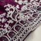 Wine Color Choli Set With Stones Work In Yuma