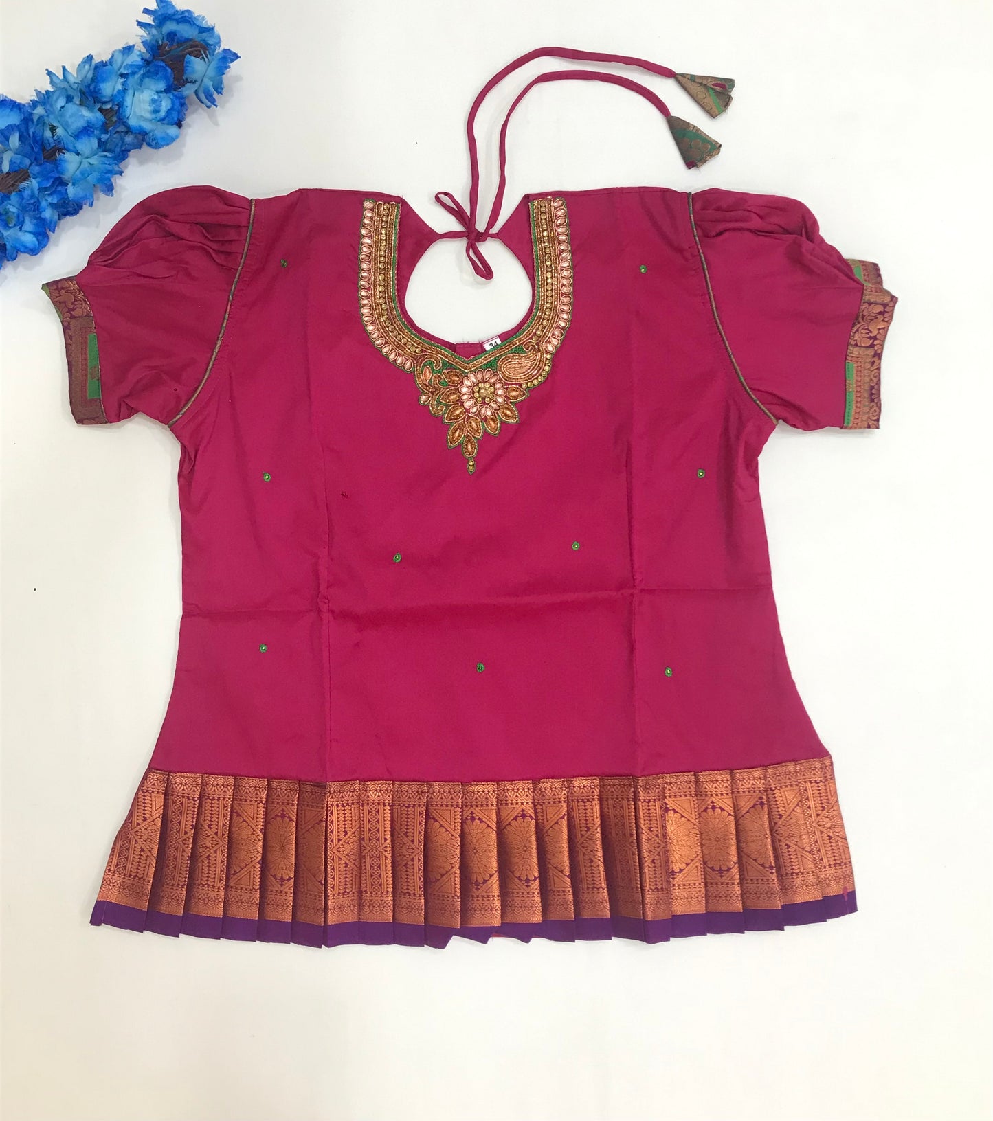 Pink And Purple Colored Art Silk Langa Sets In Tempe