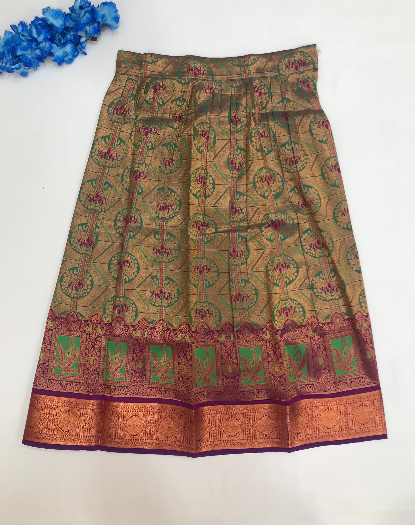 Pink And Purple Colored Art Silk Langa Sets In Yuma
