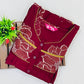 Maroon Color With Printed Work Nighty In USA