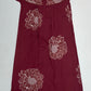 Wonderful Maroon Color Rayon With Printed Work Nighty For Women