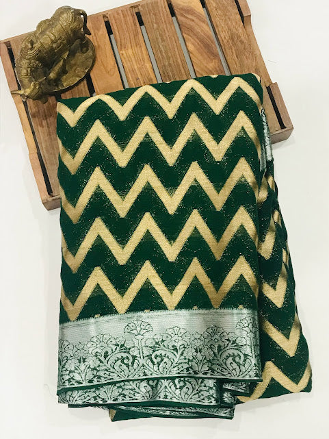 Appealing Green Colored Sarees Near Me