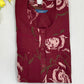 Maroon Color Rayon With Printed Work Nighty Near Me