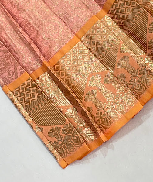 Green And Peach Color With Langa Sets In Surprise