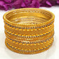 Pleasing Yellow Color Metal Bangles For Women