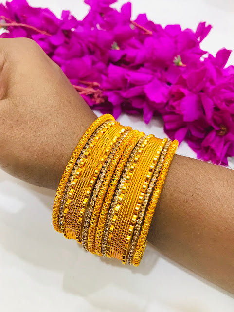 Yellow Color Metal Bangles In Mesa