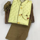  Light Yellow Colored Silk Cotton Kurta With Pajama Pant Sets In Near Me