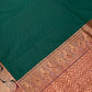 Green Color Soft Silk With Gloden Zari Work Saree In Mesa