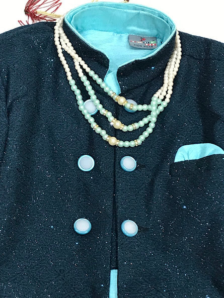 Beautiful Pearl Mala Sherwani In Skully Vally