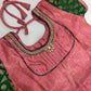 Pink and Green Color With Stone Work Langa Sets In Mesa
