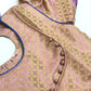 Beige And Blue Color With Pink Zari Work Art Silk Langa Sets In Yuma