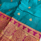 Green Color With Zari Work Choli Set For Girls In Yuma