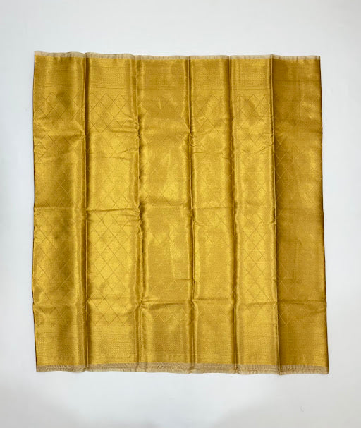 Gold Color Tissue Silk With Zari Work Saree In Suncity