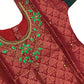 Pleasing Maroon And Pink Color Silk Langa Set With Stone And Zari Work In Happy Jack