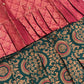 Maroon And Pink Color Silk Langa Set In Mesa