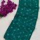 Lovely Teal Green Color Georgette Saree With Sequins And Moti Work In USA