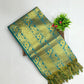 Beautiful Green Color Art Silk With Designer Zari Work (Ponnadai) For Guest Near Me