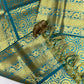 Beautiful Green Color Art Silk With Designer Zari Work (Ponnadai) In Mesa