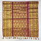 Stunning Purple Color Art Silk Shawl With Golden Zari Work (Ponnadai) In USA