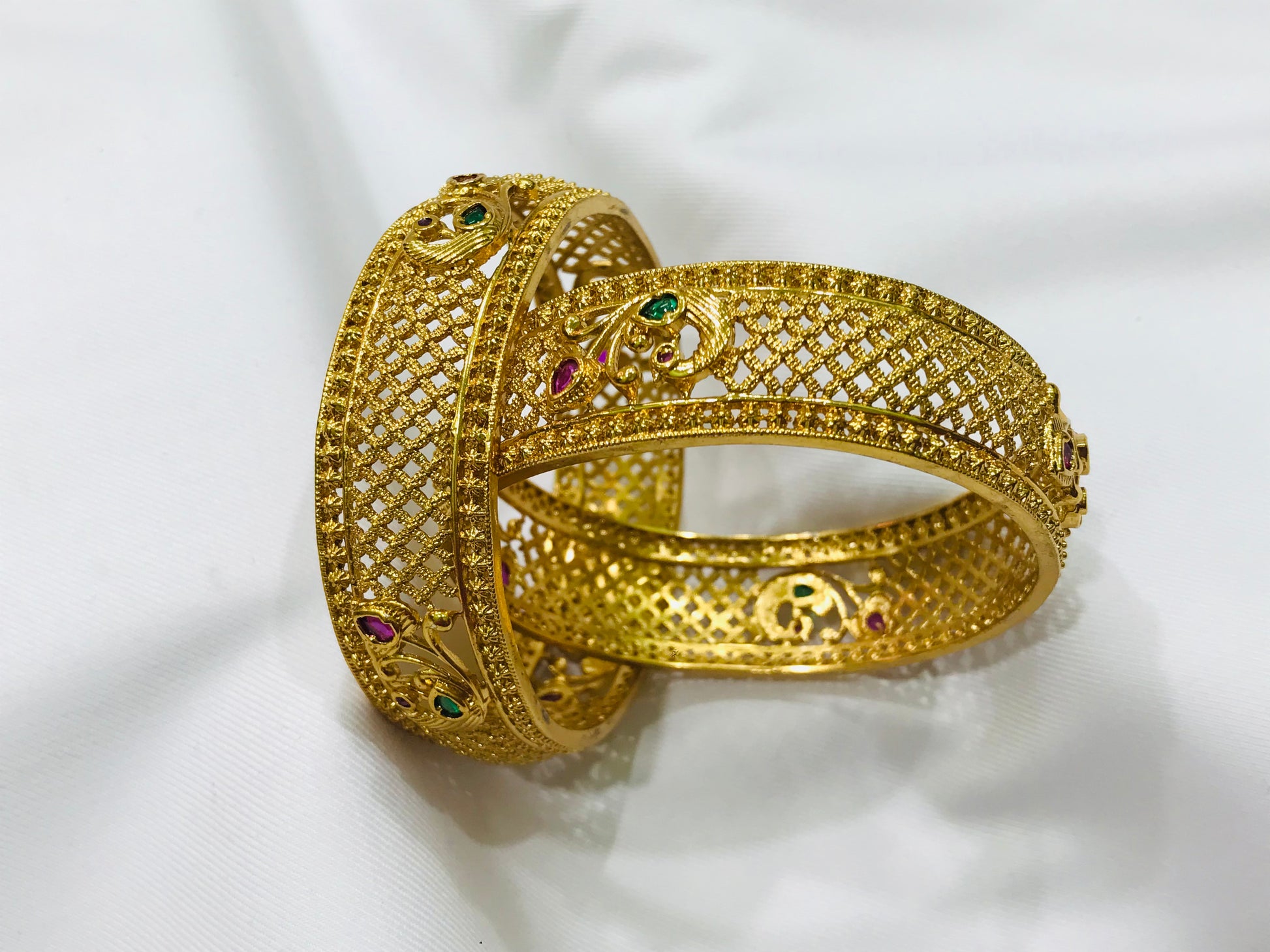 Beautiful Matte Finished Antique Gold Bangle in USA