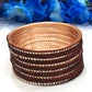 Beautiful Brown Colored Traditional Wear Bangle Set For Women