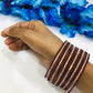 Brown Colored Traditional Wear Bangle Set For Women In Chandler