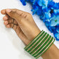 Ethnic Wear Green Colored Metal Bangles For Women In Sun city West