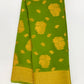 Designer Georgette Saree With Flower Motifs And Contrast Rich Pallu in Sun City