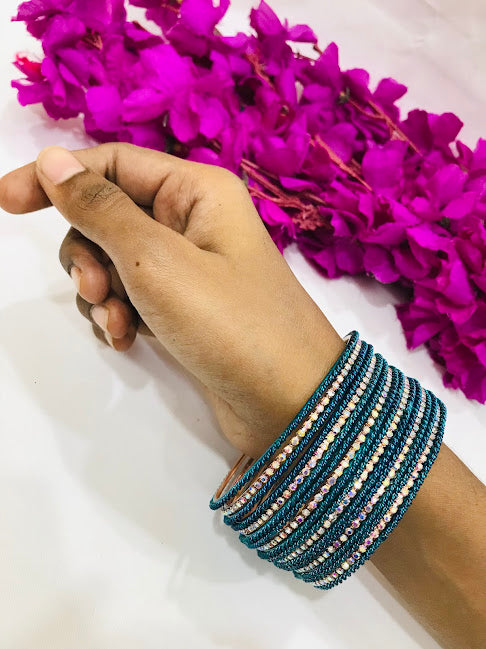 Teal Blue Colored Bangles In USA