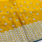 Gorgeous Yellow Color Designer Saree With Silver Embroidery Work Near Me
