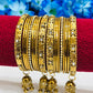 Pleasing Gold Color Design Metal Bangles In Tempe