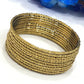 Pretty Gold Colored Traditional Wear Metal Bangles In USA