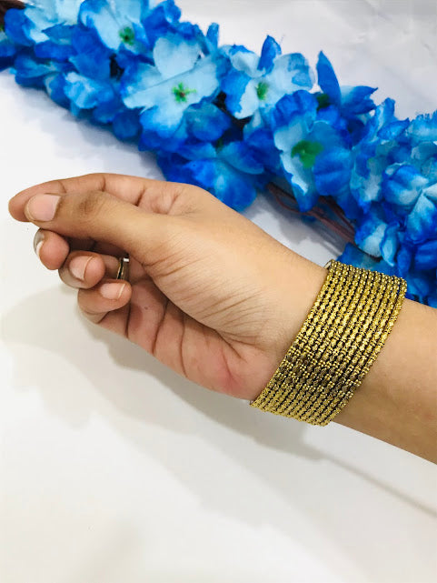 Lovely Gold Colored Traditional Wear Metal Bangles In Tucson