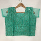 Gorgeous Aqua Green Designer Mirror And Embroidery Work Choli Sets For Girls In USA