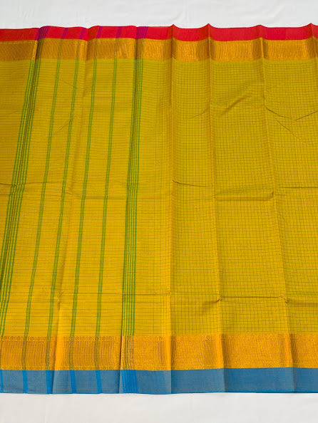 Traditional Sungudi Cotton Saree With Double Border In USA