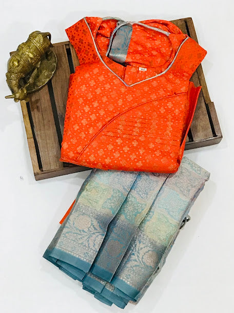 Orange Colored Langa Sets In USA