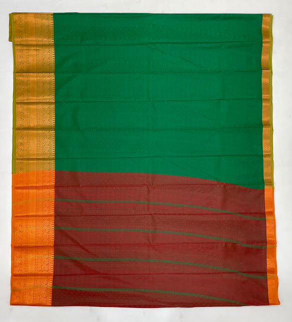 Beautiful Green Color Art Silk Saree With Zari Work For Women In USA