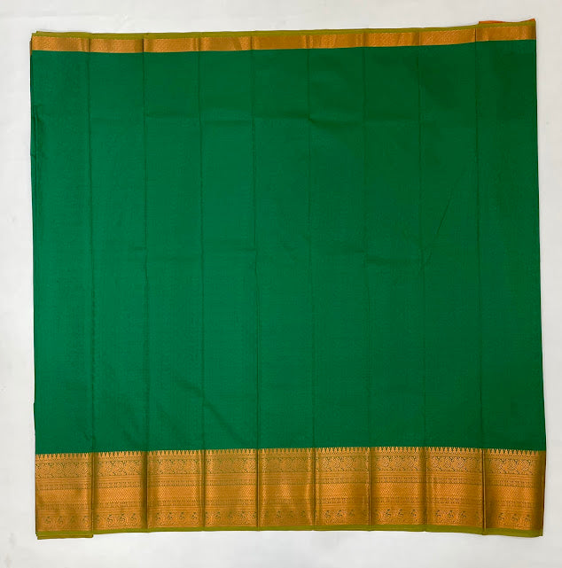 Elegant Green Color Art Silk Saree With Zari Work For Women In USA
