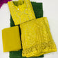 Dazzling Yellow Color Designer Net Lehenga Choli Set With Dupatta For Girls In Mesa