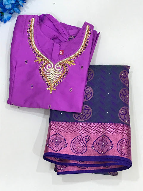 Embroidery Work Langa Sets In USA