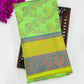 Green Color Designer Cotton Saree Near Me