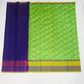 Cotton Saree With Flower Motifs And Contrast Brocade Pallu in USA