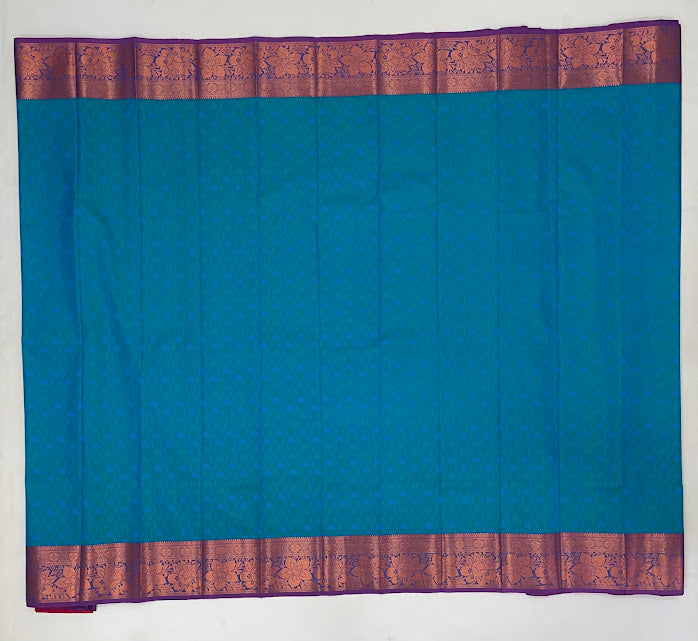 Wonderful Bluish Green Color Art Silk Saree In Mesa