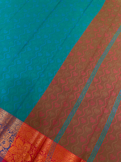 Bluish Green Color Art Silk Saree In Chandler