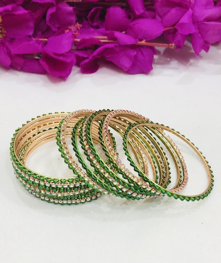  Metal Bangles Set In Suncity