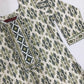  Green Color Cotton With Embroidery And Mirror Work Kurti For Girls In Chandler