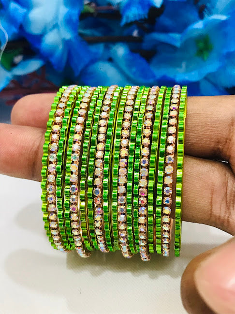 White Stoned Bangles In USA