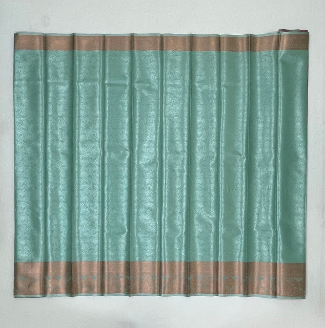 Charming Light Green Color Art Silk Saree In Mesa