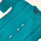 Rama Green Color Self Design Cotton Kurti In Yuma